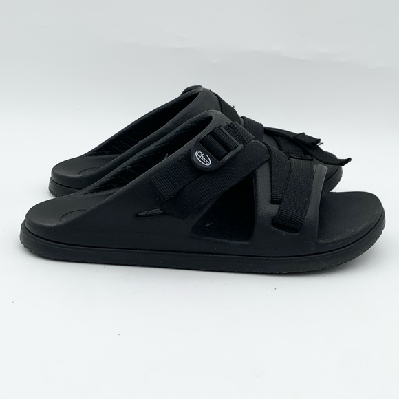 Chaco Other - Kids Chaco Black Slide Sandals | Youth 3 | Damaged Strap | Play Shoes